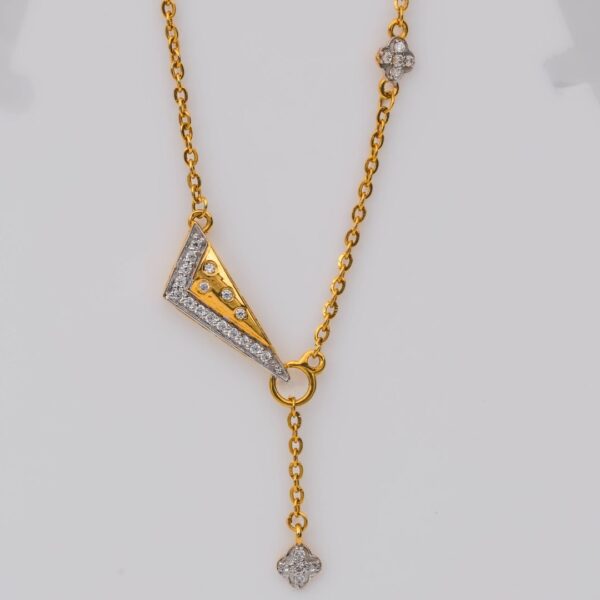 Triangluar Tug A Tote Yellow gold 18kt Necklace