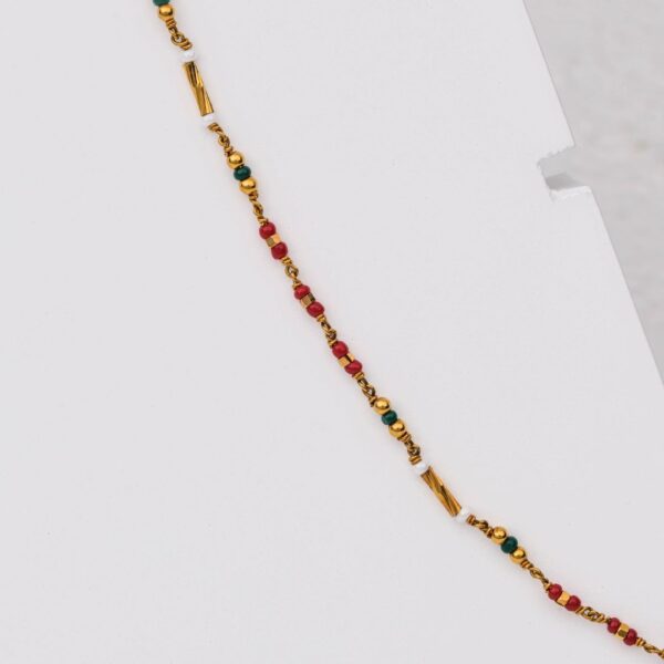 Beautiful Enamel Multicolour beads Rhythm Chain