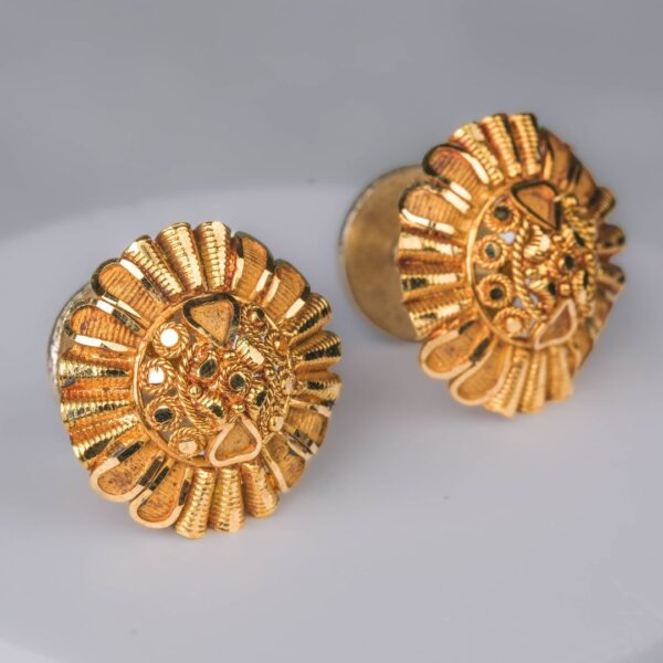 22kt gold round tops