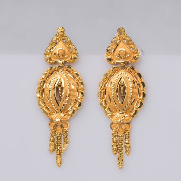 Decorative Floral Drop Earrings